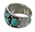 Southwest Sterling Silver Turquoise Jewelry Ring Size 8 FX91322